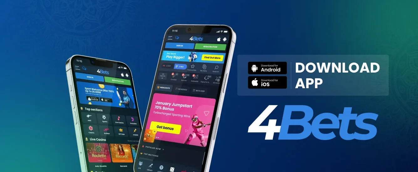 4Bets Mobile App for iOS & Android